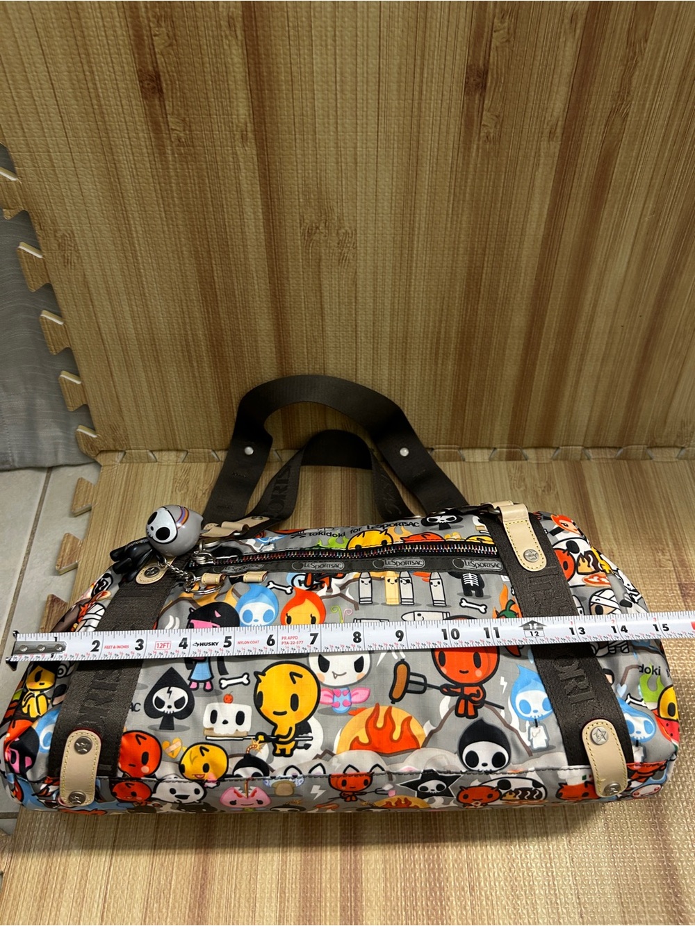 Vintage Tokidoki for LeSportsac Gioco Inferno Barrel Bag Qee - Picture 9 of 15